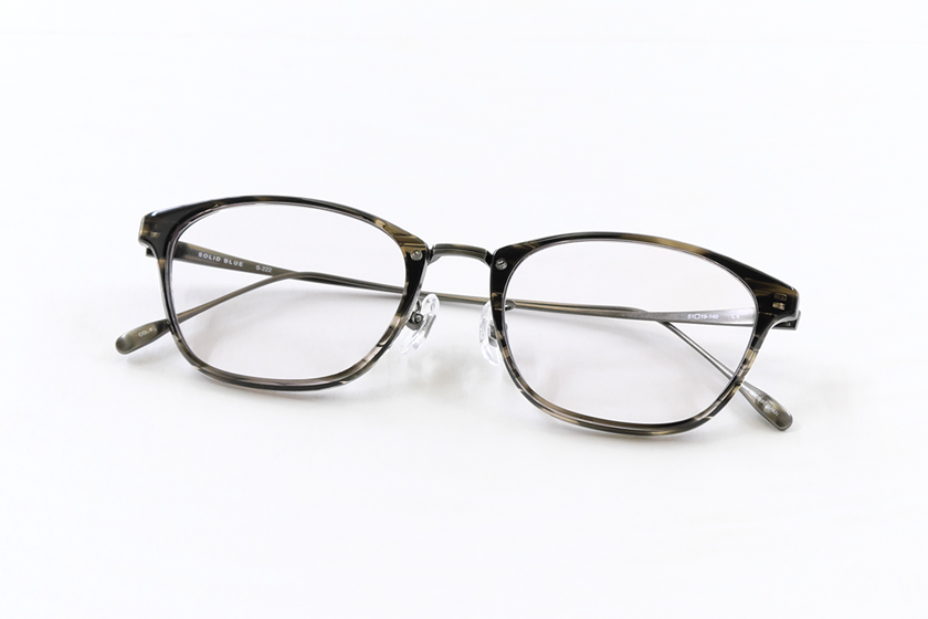 SOLD BLUE : S-222 《 ソリッドブルー 》_岐阜県郡上市メガネ補聴器ののむら眼鏡店